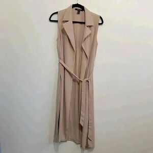 Forever 21 contemporary Long Cardigan Vest size  S in blush colour